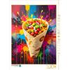 CALVENDO Puzzle Bunter Wrap mit Streetfood Style | 1000 Teile Lege-Größe 64x48cm Foto-Puzzle für glückliche Stunden