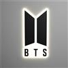 Grupo Erik Lampada LED con logo BTS - lampada da comodino decorativa per i fan del K-pop
