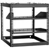 Selius Armadio rack a telaio aperto, 10U, profondità 585 mm, larghezza di montaggio 19 pollici, realizzato Acciaio al carbonio