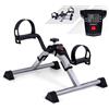 Selius Mini cyclette da allenamento con pedali e monitor LCD - Compatta, dimensioni 48x39x24 cm - Peso leggero: 2,81 kg - Adatta per l'allenamento di braccia e gambe