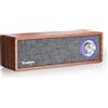 Selius Altoparlante Bluetooth portatile in legno, 10 Watt - Audio wireless