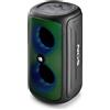 Selius Altoparlante portatile da 32W, nero - Bluetooth 5.0 stereo - Resistente all'acqua (IPX5) - Illuminazione RGB - Altoparlante per esterni