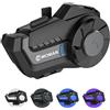 Selius Interfono per moto, wireless, con portata di 1000 metri, cancellazione attiva del rumore, altoparlanti HiFi da 40 mm, auricolare, impermeabile, comunicazione vivavoce