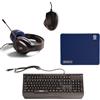 Selius Cuffie da gaming cablate - Illuminazione RGB - Leggere - Ideali per il gaming su PC