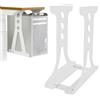 Selius Supporto per PC regolabile, colore bianco, capacità di carico: 35 kg, realizzato in acciaio legato, adatto per scrivania e montaggio a parete