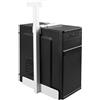Selius Supporto per PC da fissare sotto la scrivania - Altezza regolabile da 50 a 530 mm - Capacità di carico fino a 35 kg - Acciaio legato