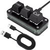 Selius Tastiera macro USB-C con 3 tasti programmabili, illuminazione RGB compatta, realizzata in ABS, ideale per laptop e uso quotidiano