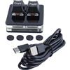 Selius Mini tastiera meccanica - 2 tasti, tecnologia hot-swap - interruttori rossi - connessione USB cablata - corpo in acrilico nero