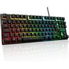 Selius Tastiera da gaming TKL USB AZERTY francese - Tastiera a membrana