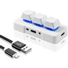 Selius Mini tastiera con 3 tasti, connessione USB Type-C, cablata, meccanica