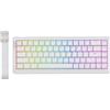Selius Tastiera da gioco bianca, cablata - Frequenza di polling 8K, velocità di scansione 128K - Illuminazione A-RGB - Tasti in PBT - Compatibile con PC, Mac e Android