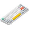 Selius Tastiera meccanica wireless - Bianca, Bluetooth, USB-C, 2.4 GHz - Formato compatto 65% - Alluminio, tasti in PBT