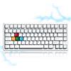 Selius Tastiera meccanica da gaming, formato 75%, alluminio bianco, con switch intercambiabili