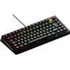 Selius Tastiera meccanica 65%, nera, layout UK QWERTY - Interruttori a effetto Hall - Connessione USB-C cablata - Illuminazione RGB