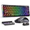 Selius Tastiera da gaming compatta - Interruttori magnetici Hall Effect - Layout da 60% - Mouse wireless