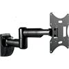 Selius Supporto a parete girevole e inclinabile per TV, modello S2822, universale per schermi da 13-32 pollici (fino a 30 kg, compatibile con standard VESA fino a 200x200)