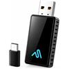 Selius Adattatore CarPlay e Android Auto wireless, dongle USB ad alta velocità con Wi-Fi a 5 GHz, plug & play