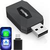 Selius Adattatore duale wireless per Apple e Android - Bluetooth 5.3 e Wi-Fi 6 - USB-A/C