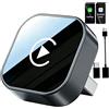 Selius Adattatore wireless CarPlay e Android Auto con Bluetooth 5.3 e Wi-Fi per smartphone
