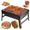 Vasmeiy Barbecue Portatile a Carbone,BBQ Grill Pieghevole,43cm x29cmx 22cm | Fácil da Montare e Pulire, Barbecue a Carbone per picnic, giardino, terrazza, campeggio, viaggio