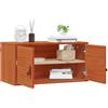 vidaXL Armadietto a muro Marrone cerato 60 x 30 x 30 cm Pino massello