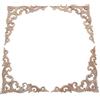 MUXSAM 4pcs 20cm Applique in legno stile unico intagliato a mano angolo appuntito Legno Intagliato Angolo Decalcomania Scultura Onlay per la decorazione domestica