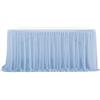 WWQQKJ Gonna da Tavolo in Tulle, Garza da scrivania in Tulle Fluffy Romantico per Torte, Compleanni, Battesimi, tavoli di Nozze, Decorazione di Natale(Sky blue,6FT/183x77cm)