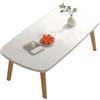 Salutmeuble Tavolino da salotto pieghevole, tavolino da salotto, tavolini da salotto in legno, tavolino salvaspazio per casa, ufficio, camera da letto, sala da tè, 80 x 50 cm, bianco