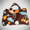 PRADA Borsa tote PRADA CANAPA STAMPA modello ciliegia XL arancione blu cielo con...
