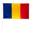 KliKil Bandiera Rumena 90x150 cm - Tessuto da esterno resistente alle intemperie 150x90 cm con 2 occhielli metallici. Romania Flag giardino decorazioni