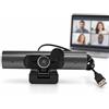Generic Webcam USB con microfono e altoparlante, telecamera PC per desktop e laptop | La messa a fuoco automatica e la riduzione del rumore aiutano conversazioni durante riunioni e lezioni online(1080P)