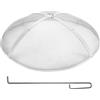 VEVOR Parascintille Rotondo per Braciere da 40", Copertura Metallica in Acciaio Resistente Rinforzato, Coperchio per Braciere da Esterno, Coperture per Bracieri da Patio all'aperto in Cortile