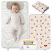 VALVANI Fasciatoio Portatile Neonato Impermeabile Pieghevole Valbabycare | Tessuto Oxford lavabile in lavatrice, cuscino integrato e chiusura con velcro. Ideale per borsa cambio e passeggino.