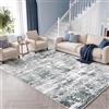 Autsel Tappeto Salotto Moderno 200x300cm Grigio, Tappeti Pelo Corto Antiscivolo Lavabile in Lavatrice, Carpet Multiuso per Soggiorno, Camera da Letto, Cucina, Corridoio, Ingresso, Sala da Pranzo