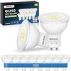 QOJUX Lampadine GU10 Led Bianco Freddo, 5W 800LM Classe C, Equivalente a 80W Lampada Alogena, Angolo Di Emissione 38°, 6500K Lampadina Gu10 A Risparmio Energetico, Non Dimmerabile, 10 Pezzi