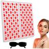 Relassy Pannello rosso pieghevole, 182 LED, 660/850 nm, timer, supporto e occhiali | Pannello rosso pieghevole, 182 LED, 660/850 nm, 3 timer, 4 luminosità, supporto e occhiali, senza calore.