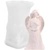 BommFu Stampo Per Candela In Silicone Angelo | Stampo Per Candele Fatto A Mano Fai-da-te | Candele A Forma Di Angelo Stampi Per Fusione Per Ornamenti Artigianali Candela Profumata - Forme Diverse