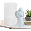 BommFu Stampo Per Candela In Silicone Angelo | Stampo Per Candele Fatto A Mano Fai-da-te | Candele A Forma Di Angelo Stampi Per Fusione Per Ornamenti Artigianali Candela Profumata - Forme Diverse