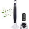 Echos Ventilatore a torre, 3 livelli, ionizzatore, 3 modalità, 60 Watt, timer da 12 ore, telecomando, oscillante, display LED, ventilatore a piantana, ventilatore a colonna