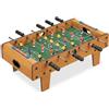 Relaxdays Biliardino Calcio Balilla per Bambini e Adulti Calcetto Gioco Effetto Legno L x P: 69 x 37 cm Verde Marrone