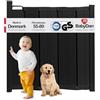 BabyDan Guard Me, Cancelletto per scale a scomparsa automatica, adatto ad aperture tra 55-89 cm, nero, Made in Denmark - Cancelletto per bambini (Cancelletto per animali domestici)