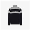 SUN68 - MAGLIA COLOR BLOCK IN LANA CON ZIP