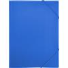 RAYLU PAPER - Raccoglitore con elastici e alette formato A4, raccoglitori per documenti, ufficio e scuola, realizzato in polipropilene riciclabile al 100% (A3, Blu)