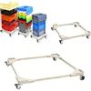 Genérico Supporto for mini frigorifero con ruote, base mobile regolabile, base mobile for elettrodomestici, carrello con piattaforma a 4 ruote for lavatrice, frigorifero e asciugatrice(S)