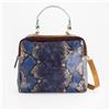 Ebarrito Borsa bauletto in pelle patchwork