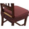 Russo Tessuti Set 6 Cuscini Sedia Coprisedia Imbottiti Vesto Molla Loneta Elastico COLOR 40x40 (Marrone Scuro) (Marrone Scuro)