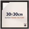 Dutch Frame Factory - Cornice a cassetta 30x30 cm Quercia Scura - MDF | Cornice a cassetta per tele, Adatta per tele fino a 2 cm di spessore, Senza pannello posteriore né vetro, Made in Holland