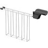 Todikaper Clip porta pane compatto per 2 fette per tostapane grigio compatto (nero) | Trasforma il tostapane in una macchina per panini, si adatta a fessure standard, struttura in acciaio inox