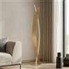 Lucande Lampada LED da terra 'Marija' dimmerabile (Moderno) colore Oro, in Metallo ad es. Soggiorno & Sala da pranzo (1 luce, lampadina inclusa) di Lucande | lampada LED da terra