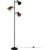 Lindby Lampada da terra 'Lilly' (Industriale) colore Nero, in Metallo ad es. Soggiorno & Sala da pranzo (3 luci, E14) di Lindby | lampada da terra